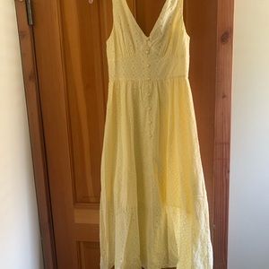 Yellow midi dress from Love Bonito